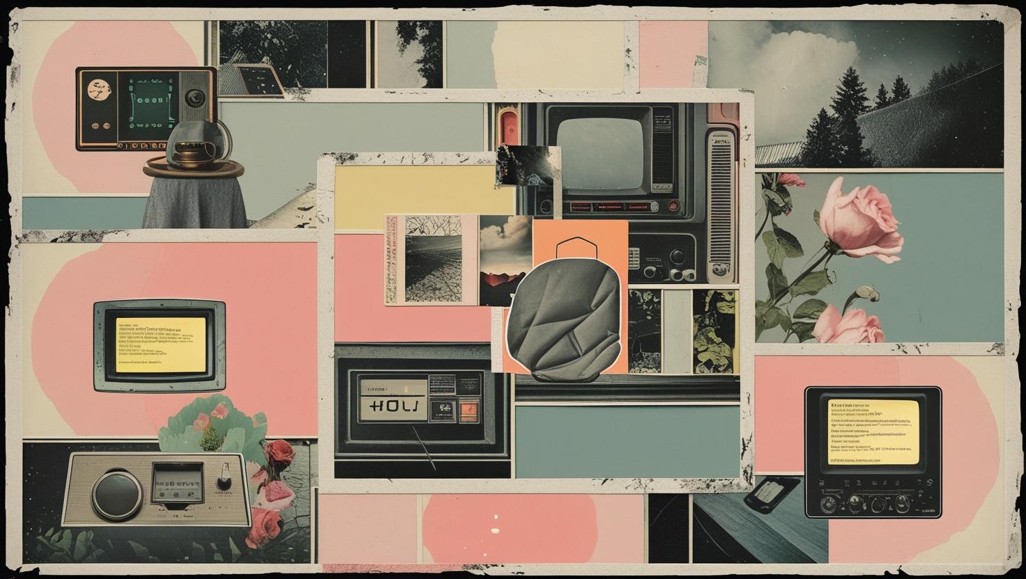 Corecore Aesthetic_Collage-style, emotional, Gen-Z vibes – surreal, nostalgic, lo-fi designs.